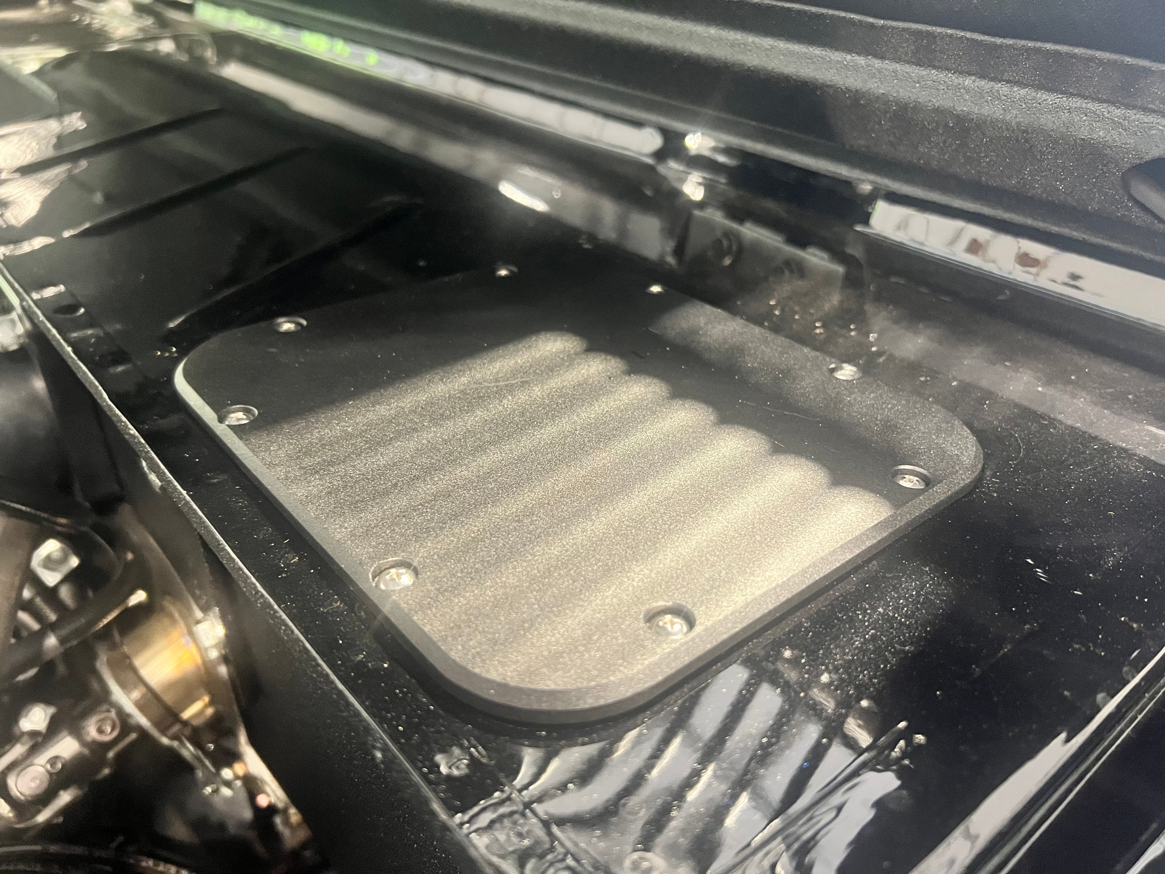 Billet cowl hole cover