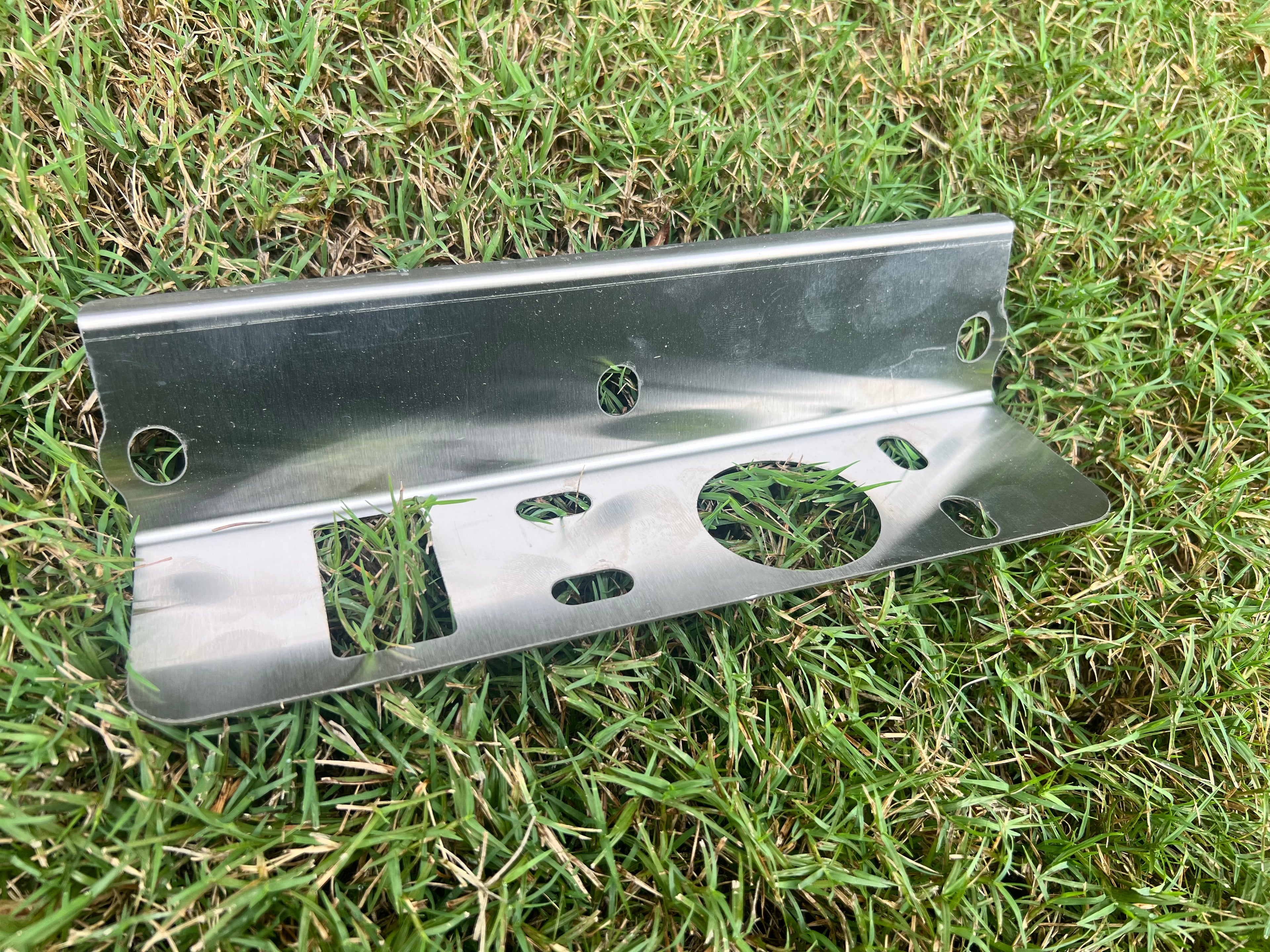 66-77 Ford Bronco hood pin striker plate 316 stainless